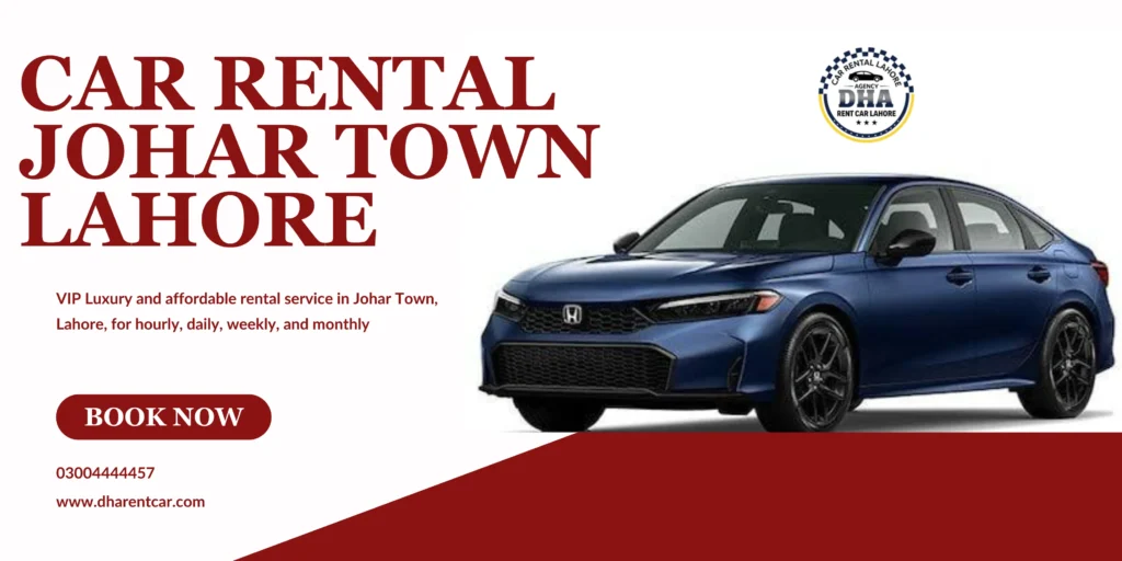 Rent a car Johar Town Lahore